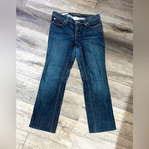 Womens Banana Republic Stretch Denim Bootcut Blue Jeans Size 6